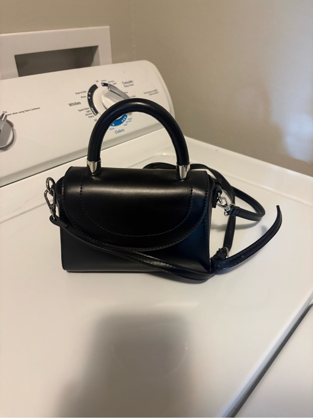 ASOS Black Mini Top-Handle Crossbody Bag